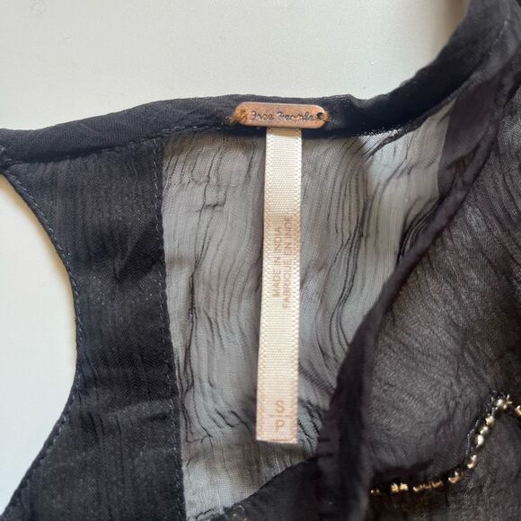 Free People Sheer Embellished Festival Top - Picture 3 of 9